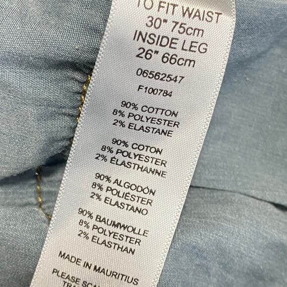 ASOS Blue Cotton Blend Denim Skinny Jeans Women's Size 30 x 26 - Picture 7 of 8